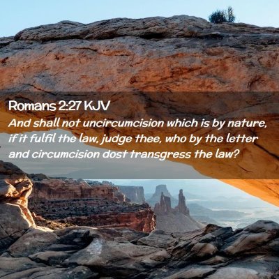 Romans 2:27 KJV Free Bible Images