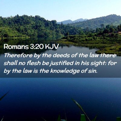 Romans 3:20 KJV Free Bible Images