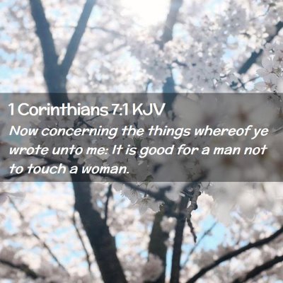 1 Corinthians 7:1 KJV Free Bible Images