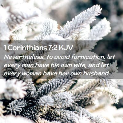 1 Corinthians 7:2 KJV Free Bible Images