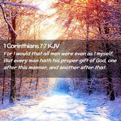 1 Corinthians 7:7 KJV Free Bible Images