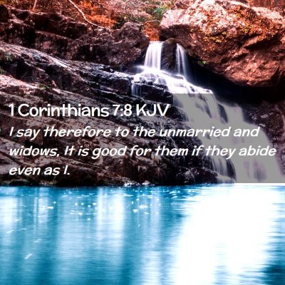 1 Corinthians 7:8 KJV Free Bible Images