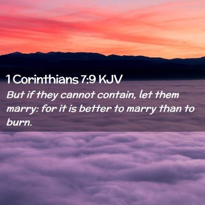 1 Corinthians 7:9 KJV Free Bible Images