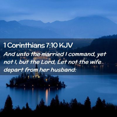 1 Corinthians 7:10 KJV Free Bible Images