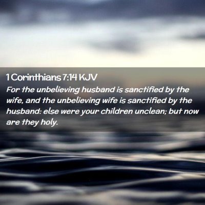 1 Corinthians 7:14 KJV Free Bible Images