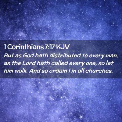1 Corinthians 7:17 KJV Free Bible Images