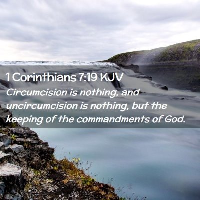 1 Corinthians 7:19 KJV Free Bible Images