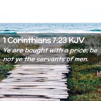 1 Corinthians 7:23 KJV Free Bible Images