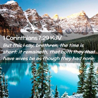 1 Corinthians 7:29 KJV Free Bible Images