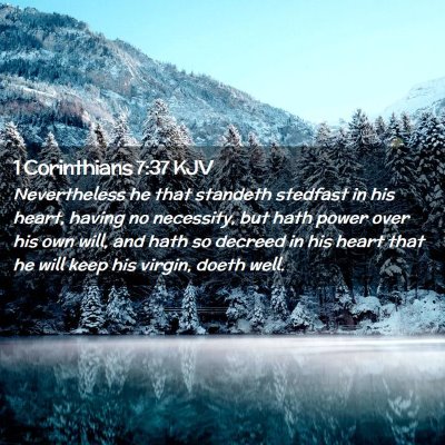 1 Corinthians 7:37 KJV Free Bible Images