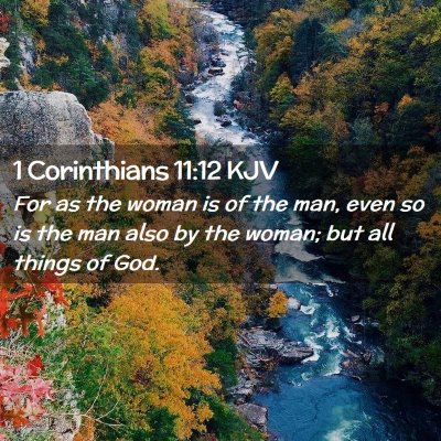 1 Corinthians 11:12 KJV Free Bible Images