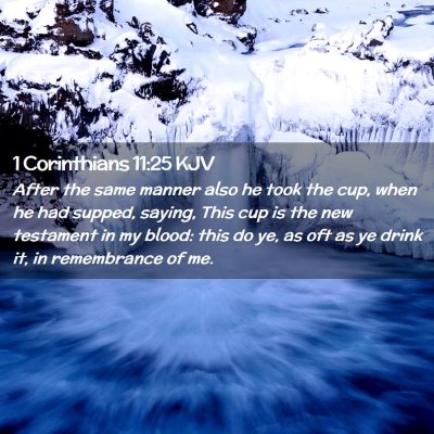 1 Corinthians 11:25 KJV Free Bible Images