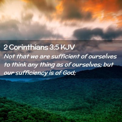 2 Corinthians 3:5 KJV Free Bible Images