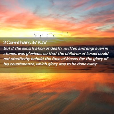 2 Corinthians 3:7 KJV Free Bible Images