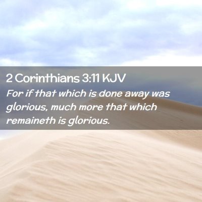 2 Corinthians 3:11 KJV Free Bible Images