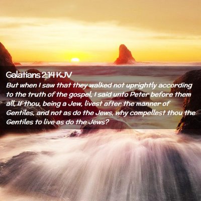 Galatians 2:14 KJV Free Bible Images