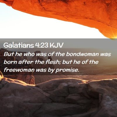 Galatians 4:23 KJV Free Bible Images