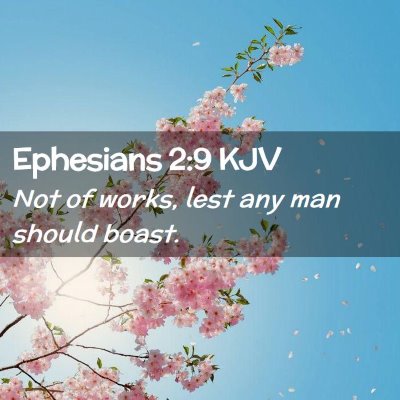 Ephesians 2:9 KJV Free Bible Images