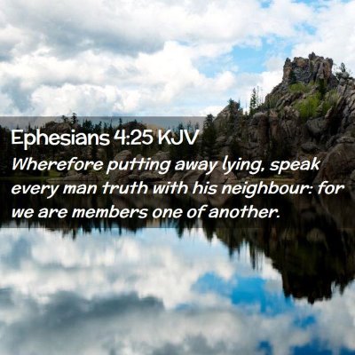 Ephesians 4:25 KJV Free Bible Images
