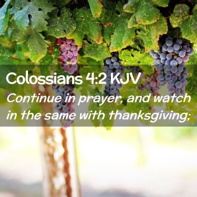 Colossians 4:2 KJV Free Bible Images