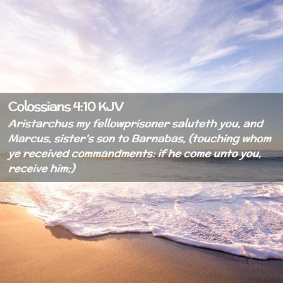 Colossians 4:10 KJV Free Bible Images