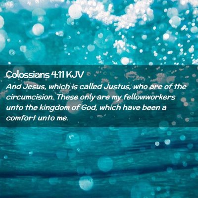 Colossians 4:11 KJV Free Bible Images