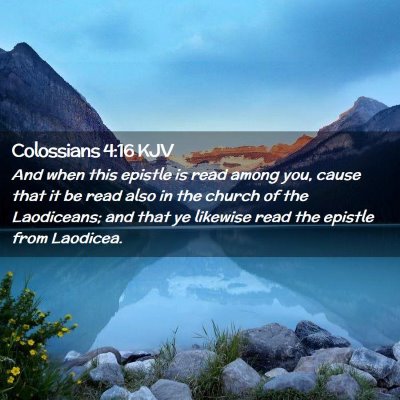 Colossians 4:16 KJV Free Bible Images