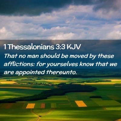 1 Thessalonians 3:3 KJV Free Bible Images