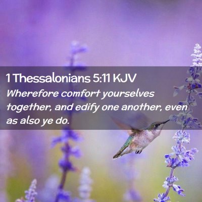 1 Thessalonians 5:11 KJV Free Bible Images