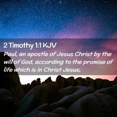 2 Timothy 1:1 KJV Free Bible Images