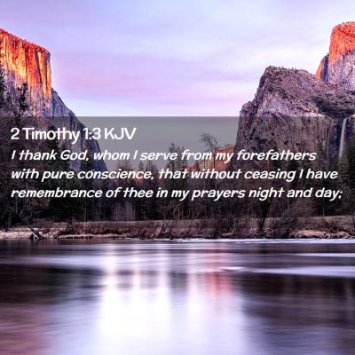 2 Timothy 1:3 KJV Free Bible Images
