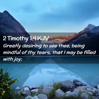 2 Timothy 1:4 KJV Free Bible Images