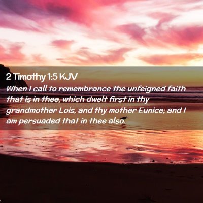 2 Timothy 1:5 KJV Free Bible Images
