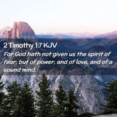 2 Timothy 1:7 KJV Free Bible Images