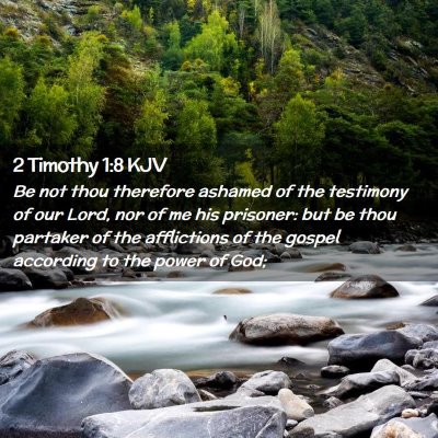 2 Timothy 1:8 KJV Free Bible Images