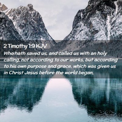 2 Timothy 1:9 KJV Free Bible Images