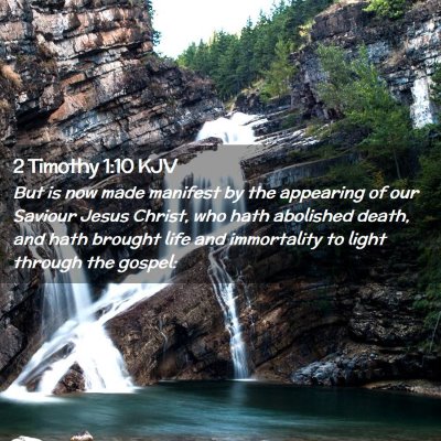 2 Timothy 1:10 KJV Free Bible Images
