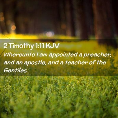 2 Timothy 1:11 KJV Free Bible Images