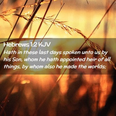Hebrews 1:2 KJV Free Bible Images