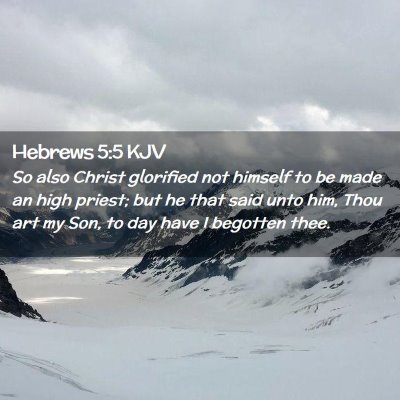 Hebrews 5:5 KJV Free Bible Images