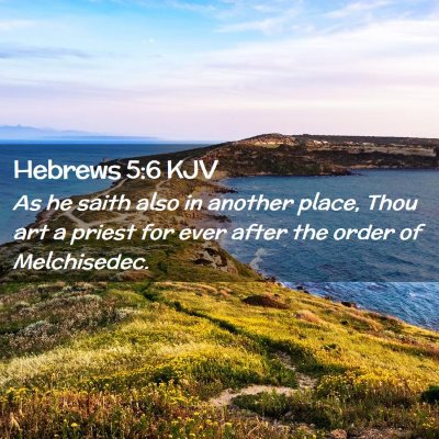 Hebrews 5:6 KJV Free Bible Images