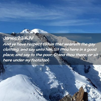 James 2:3 KJV Free Bible Images