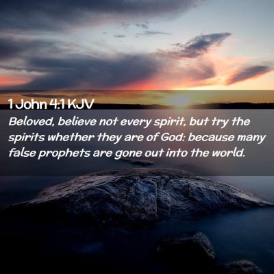 1 John 4:1 KJV Free Bible Images