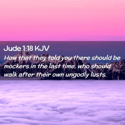 Jude 1:18 KJV Free Bible Images
