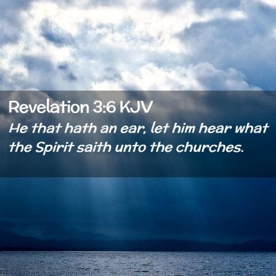 Revelation 3:6 KJV Free Bible Images