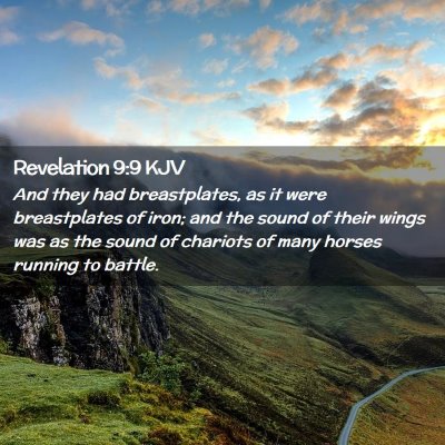 Revelation 9:9 KJV Free Bible Images