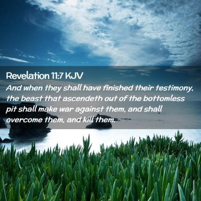 Revelation 11:7 KJV Free Bible Images