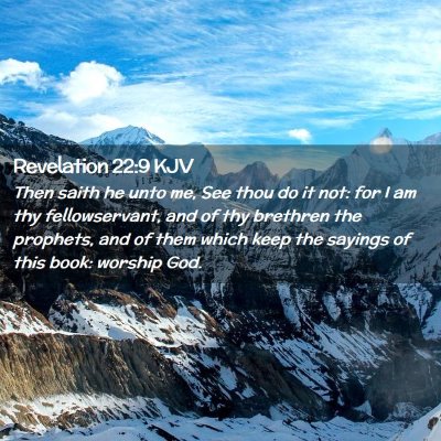 Revelation 22:9 KJV Free Bible Images